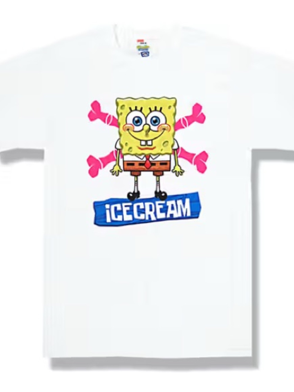 BBC Ice Cream White SpongeBob Graphic Tee